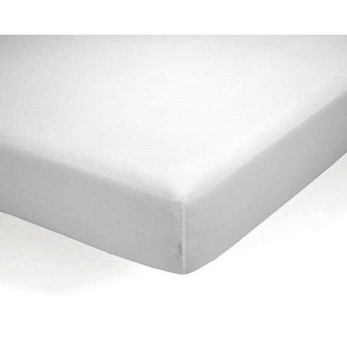 Alexandra House Living Fitted Sheet QUTUN White 90 x 200 cm 90 x 1 x 200 cm