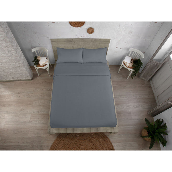 Funda Nórdica Alexandra House Living QUTUN Gris oscuro 150 x 220 cm