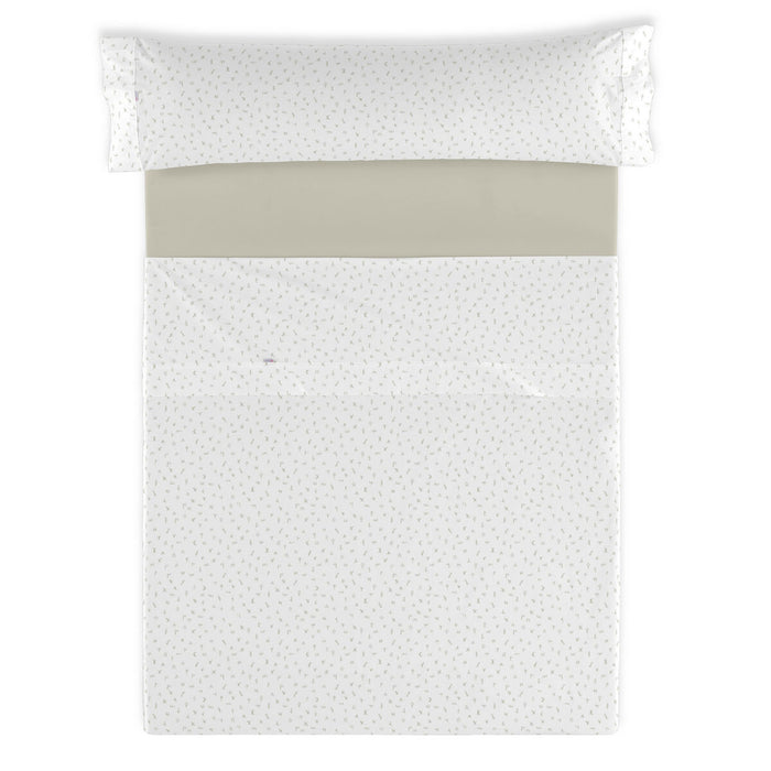 Juego de Sábanas Alexandra House Living Iber Beige Cama de 150 4 Piezas