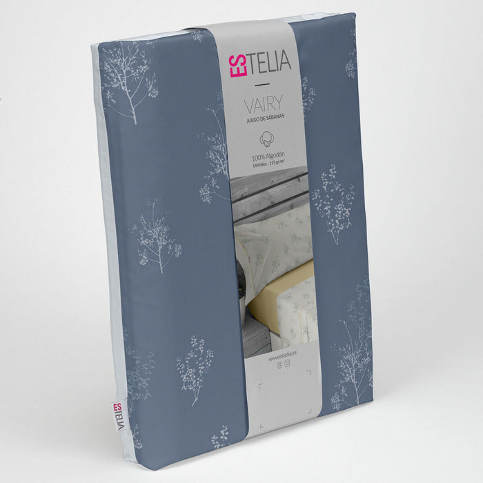 Alexandra House Living Vairy Blue Sheet Set 180 Bed 4 Pieces