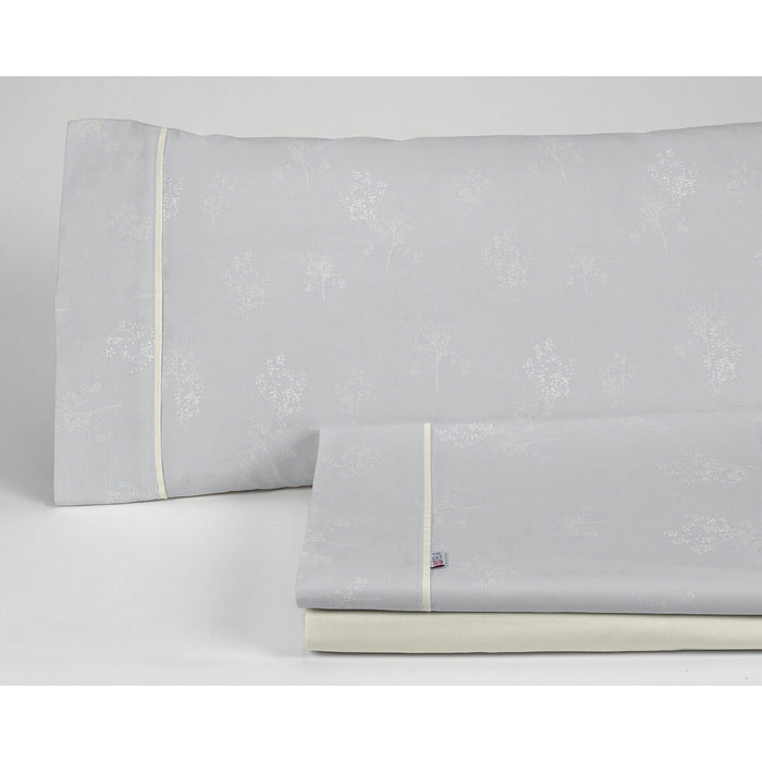Juego de Sábanas Alexandra House Living Vairy Gris Perla Cama de 150 3 Piezas