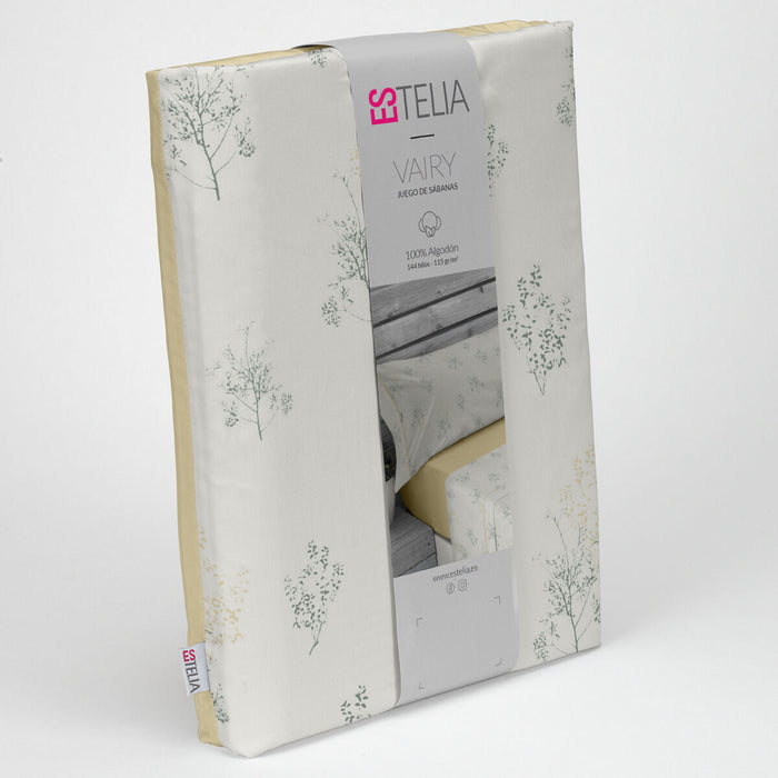 Alexandra House Living Vairy Green Sheet Set for 135/140 cm Beds, 3 Pieces