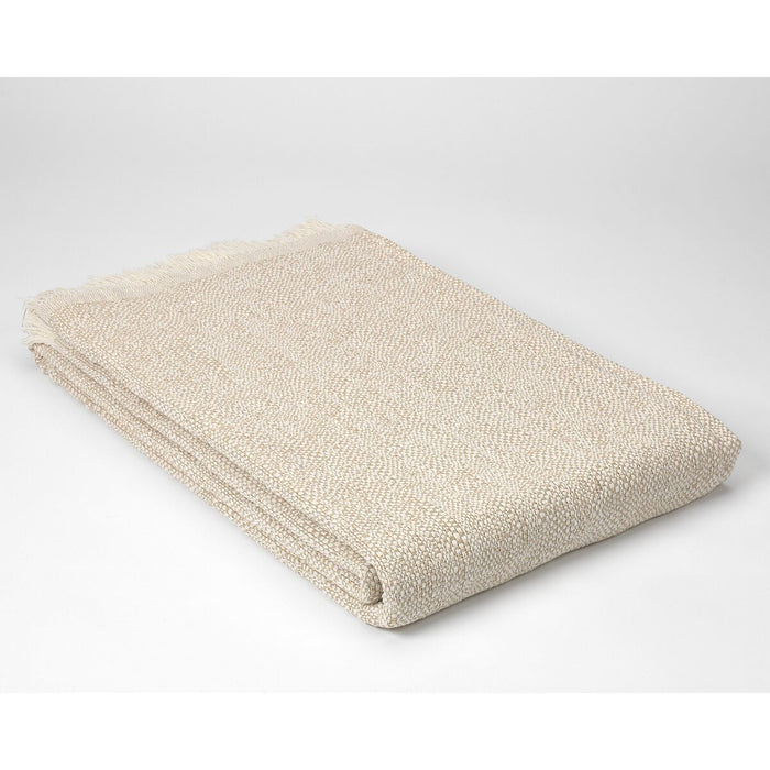Alexandra House Living Atika Beige Blanket 225 x 260 cm