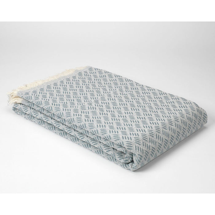 Alexandra House Living Blanket Red Light Green 225 x 260 cm