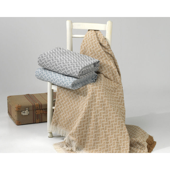 Alexandra House Living Red Gray Blanket 180 x 260 cm