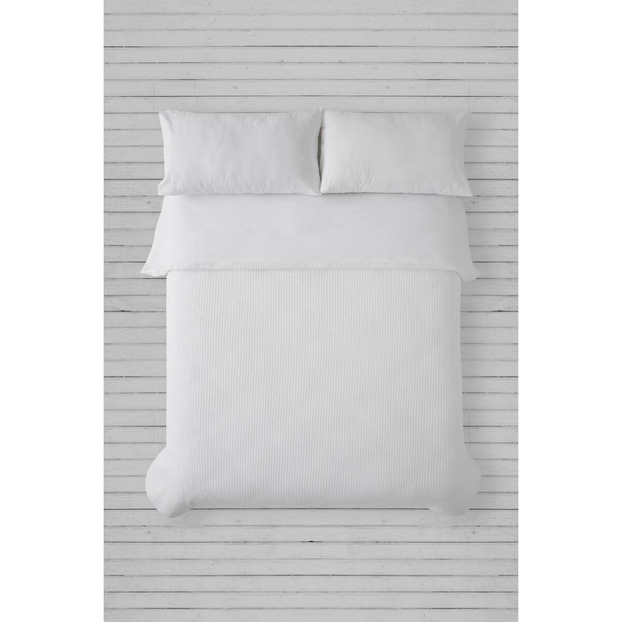 Alexandra House Living Banús White Duvet Cover Set, 135/140 cm Bed, 3 Pieces