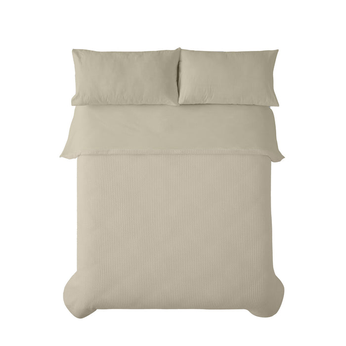 Alexandra House Living Banús Beige Duvet Cover Set, 150 cm Bed, 3 Pieces