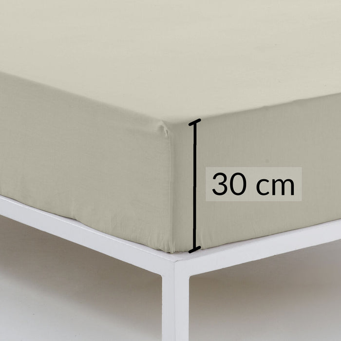 Alexandra House Living Light Brown Fitted Sheet