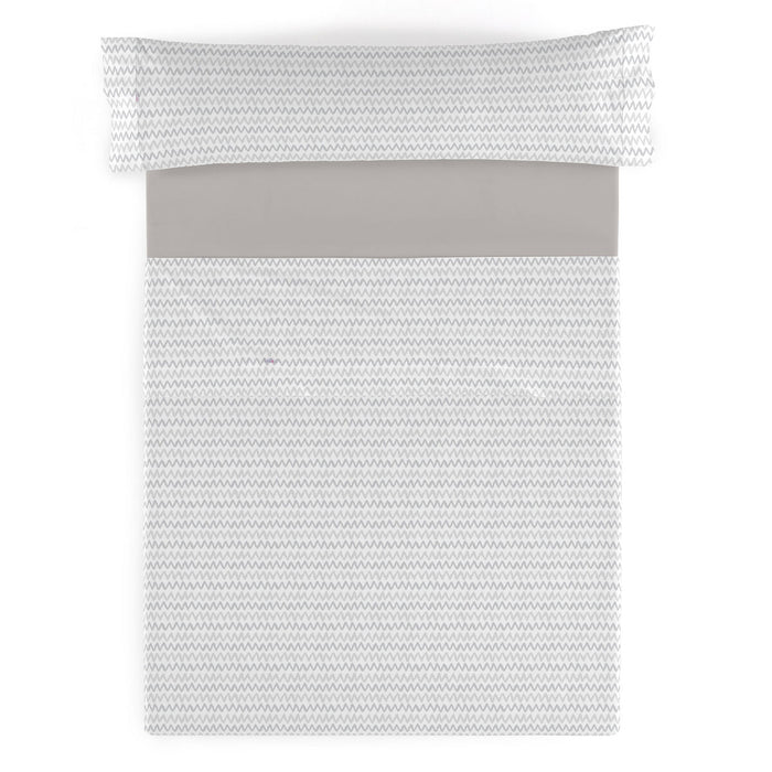 Juego de Sábanas Alexandra House Living Cloe Gris Cama de 180 4 Piezas