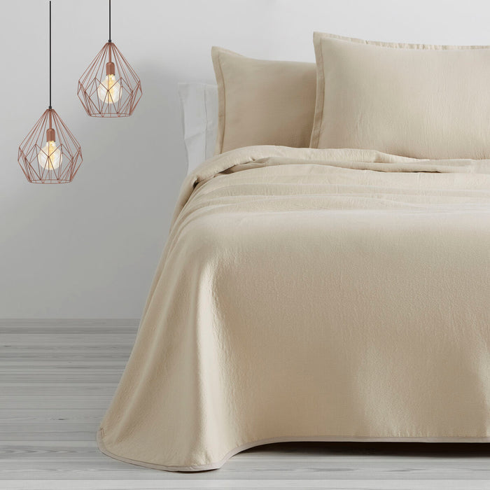 Colcha Alexandra House Living Rice Lino 235 x 280 cm (3 Piezas)