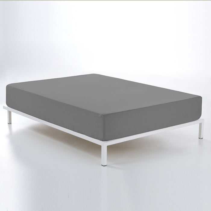 Alexandra House Living Titanium Fitted Sheet 150 x 190/200 cm