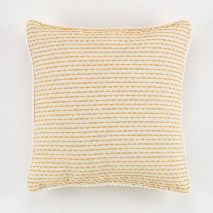 Funda de cojín Alexandra House Living Porto Mostaza 50 x 50 cm