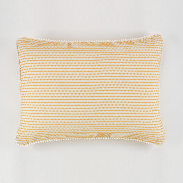 Funda de cojín Alexandra House Living Porto Mostaza 50 x 70 cm