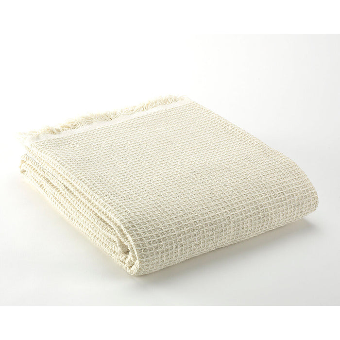Alexandra House Living Abella Cream Blanket 125 x 180 cm