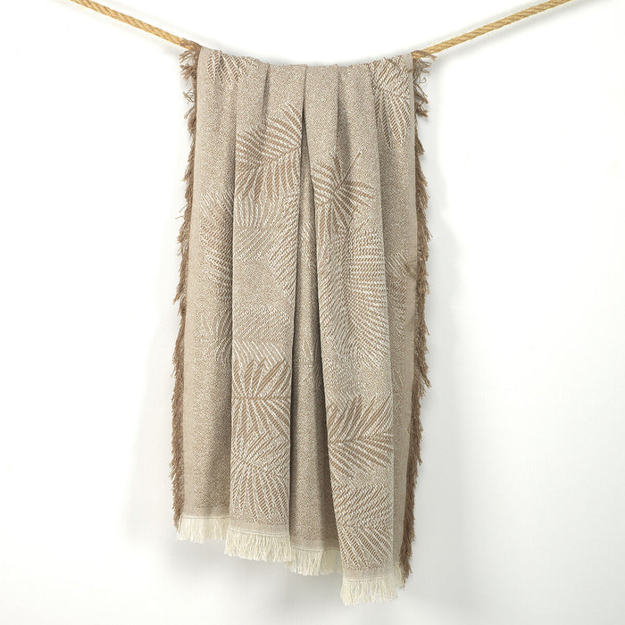 Alexandra House Living Palma Beige Blanket 125 x 180 cm
