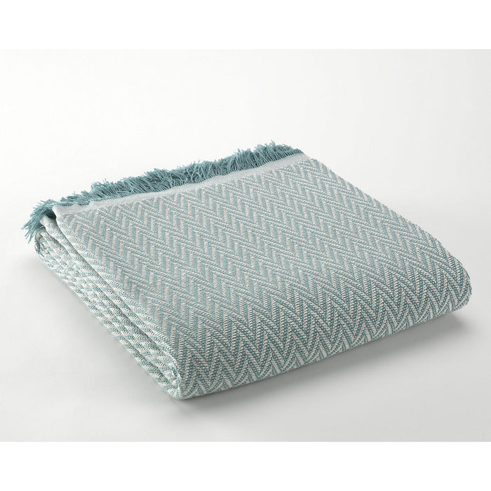 Alexandra House Living India Light Green Blanket 125 x 180 cm