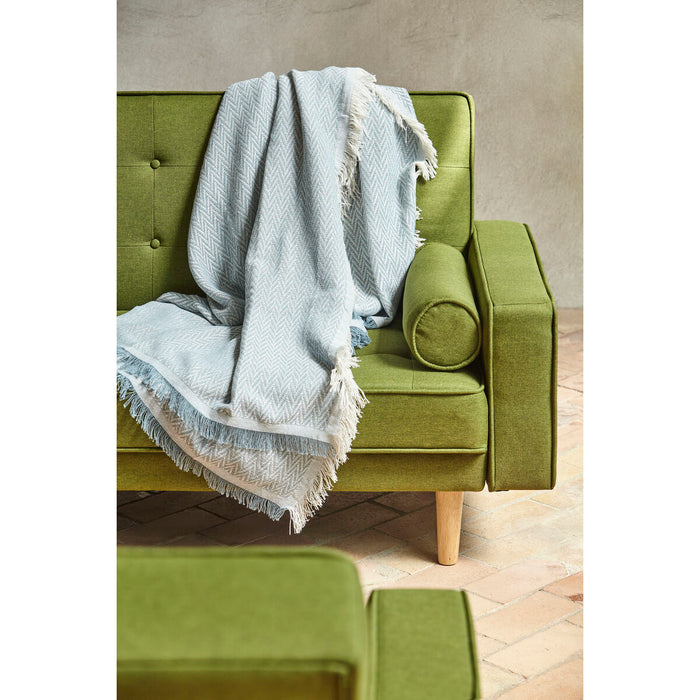 Alexandra House Living India Light Green Blanket 125 x 180 cm