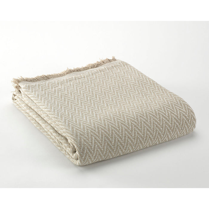 Alexandra House Living India Beige Blanket 125 x 180 cm