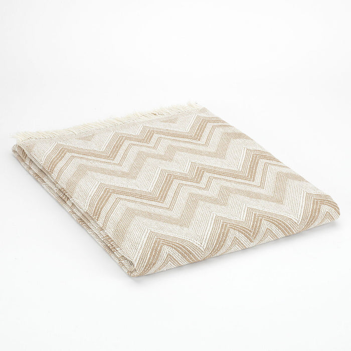 Alexandra House Living Fez Beige Blanket 180 x 260 cm