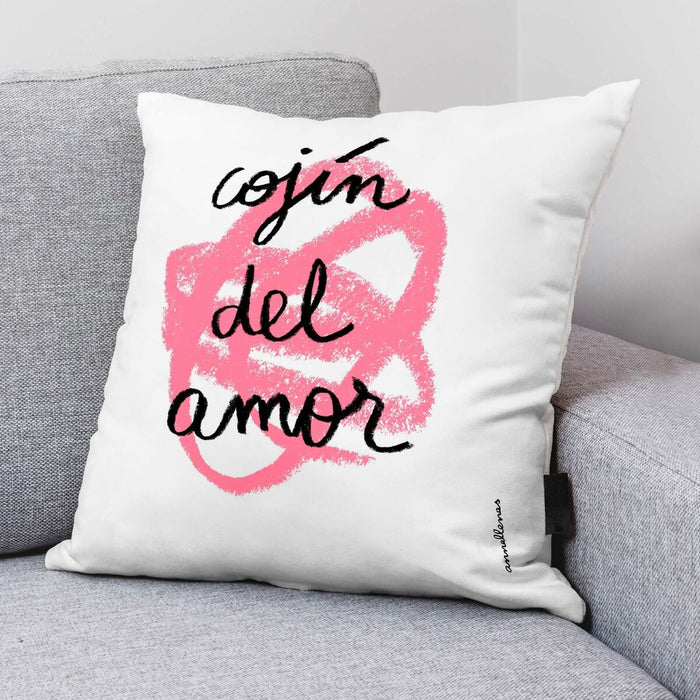 Decolores Amor cushion cover 50 x 50 cm Spanish cotton