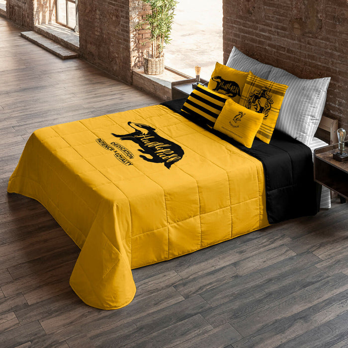 Harry Potter Hufflepuff Duvet Multicolor 250 g/m² 235 x 270 cm 235 x 4 x 270 cm 135 cm Bed