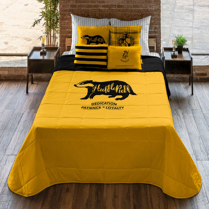 Harry Potter Hufflepuff Duvet Multicolor 250 g/m² 280 x 270 cm 280 x 4 x 270 cm 180 cm Bed