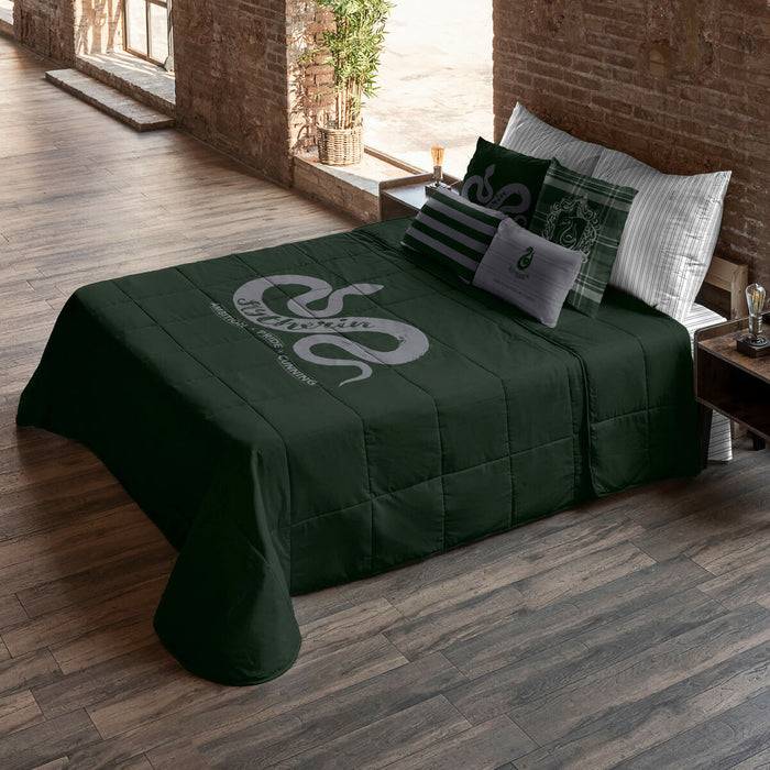 Harry Potter Slytherin Duvet Multicolor 250 g/m² 250 x 270 cm 250 x 4 x 270 cm Bed of 150