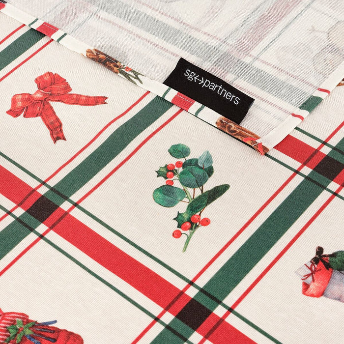 Belum Scottish Christmas stain-resistant resin tablecloth 200 x 140 cm