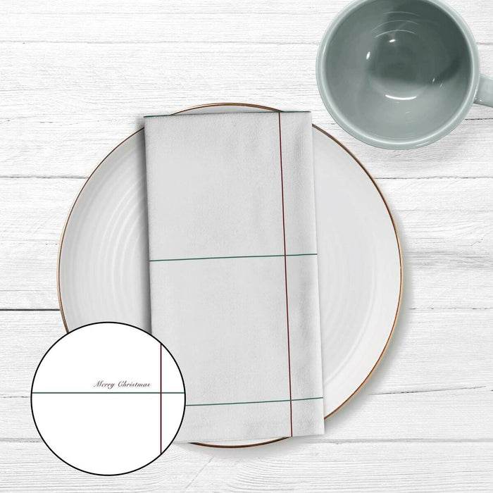 Belum White Christmas Napkins, White, 2 Units