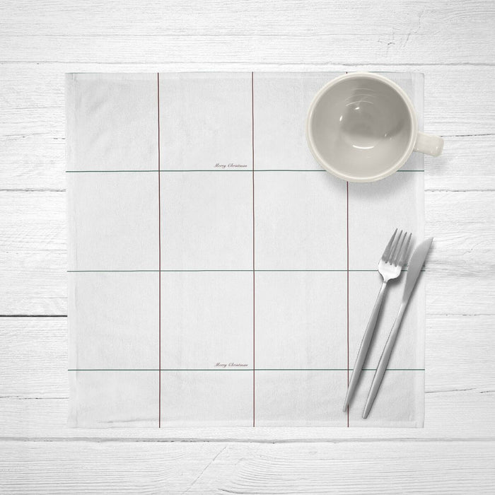 Belum White Christmas Napkins, White, 2 Units