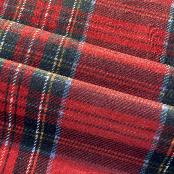 Belum Velvet Table Runner Large Multicoloured Scottish Check 50 x 145 cm Scottish