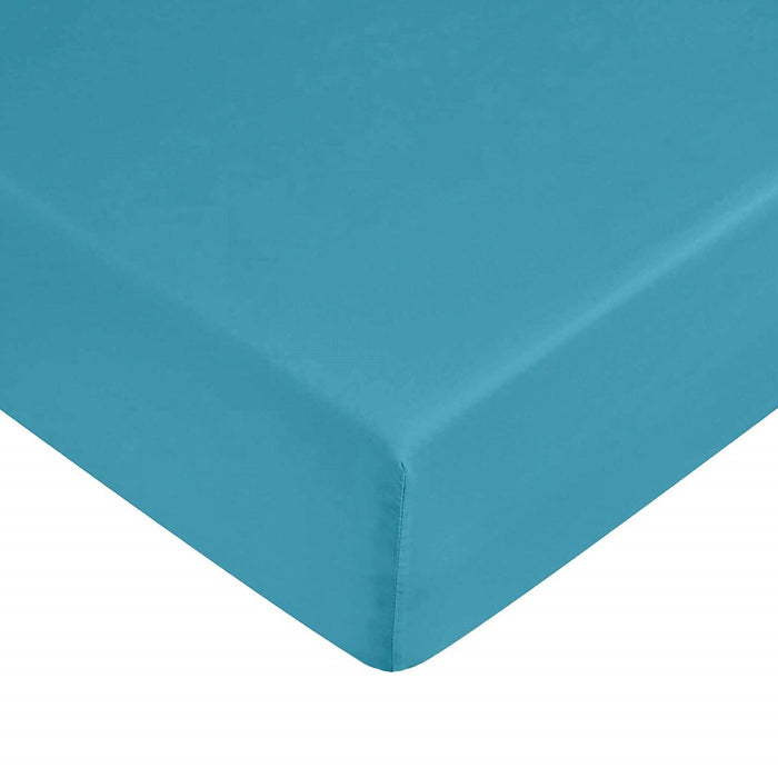 Solid Colored Fitted Sheet 105 x 200 cm Plain