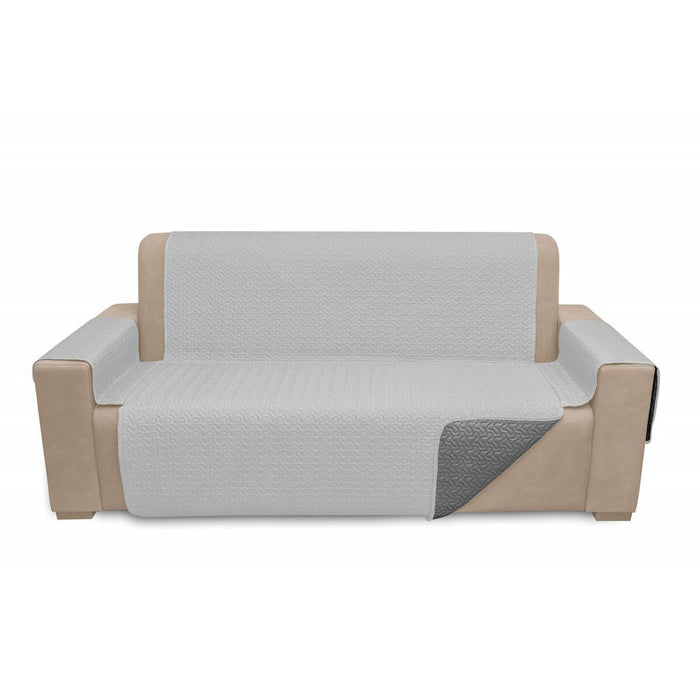 Belum plain sofa cover, steel, silver, 110 x 1 x 280 cm