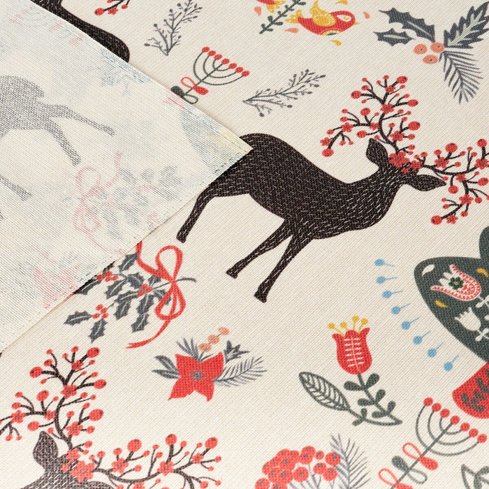 Resin stain-resistant tablecloth Moiré Merry Christmas 100 x 140 cm