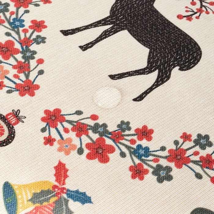 Resin stain-resistant tablecloth Moiré Merry Christmas 100 x 140 cm