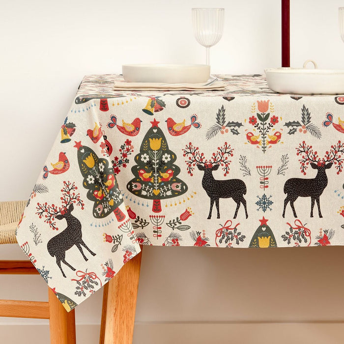 Belum Merry Christmas stain-resistant resin tablecloth 140 x 140 cm