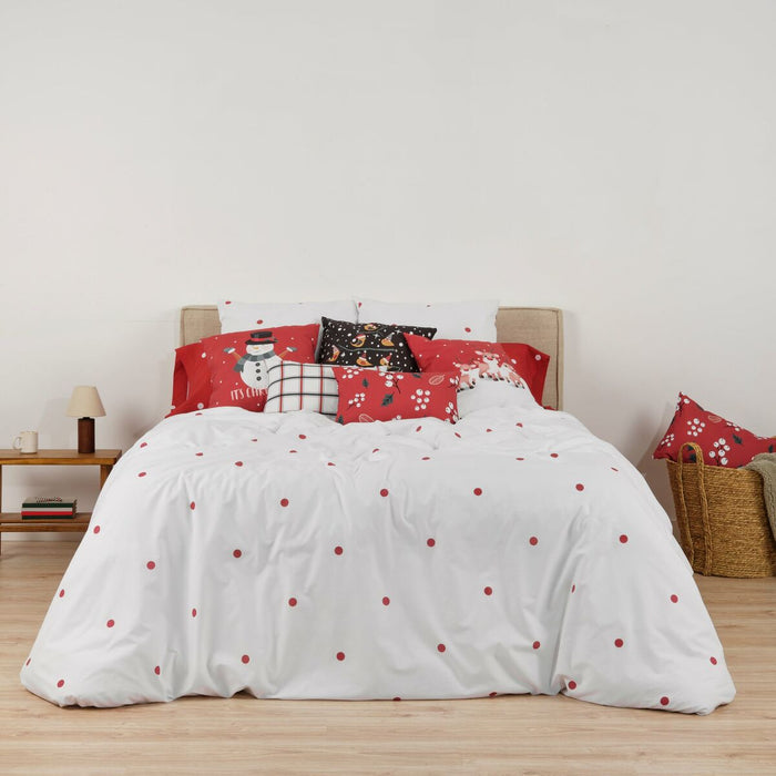 White Lapland Moiré Duvet Cover 200 x 200 cm Bed of 120