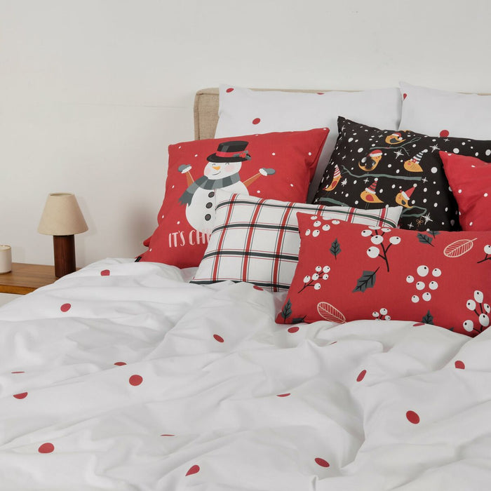 White Lapland Moiré Duvet Cover 200 x 200 cm Bed of 120