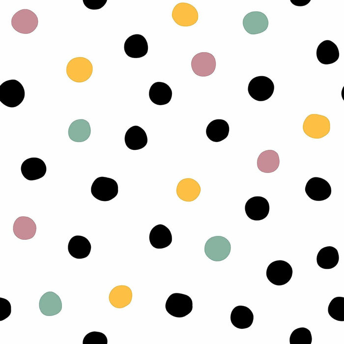 Belum White Stain-Resistant Tablecloth 100 x 180 cm Polka Dots