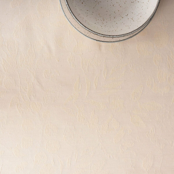 Belum Bacoli Warm White Stain-Resistant Tablecloth 100 x 80 cm