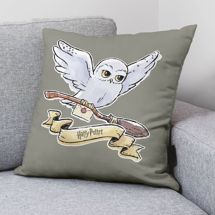 Harry Potter Hedwig Grey Cushion Cover 50 x 50 cm