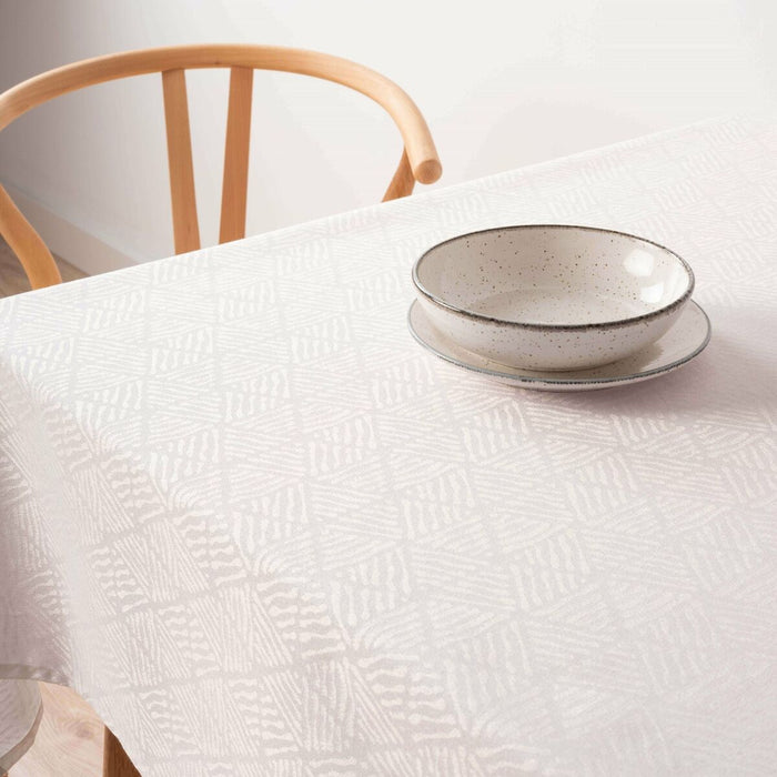 Belum Bacoli White Stain-Resistant Tablecloth 100 x 155 cm