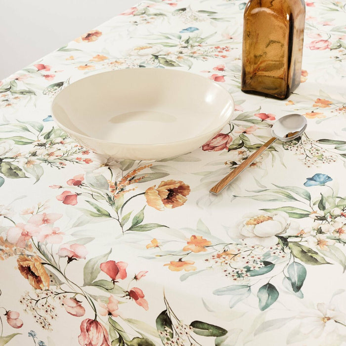 Belum White Tablecloth 100 x 80 cm Flowers