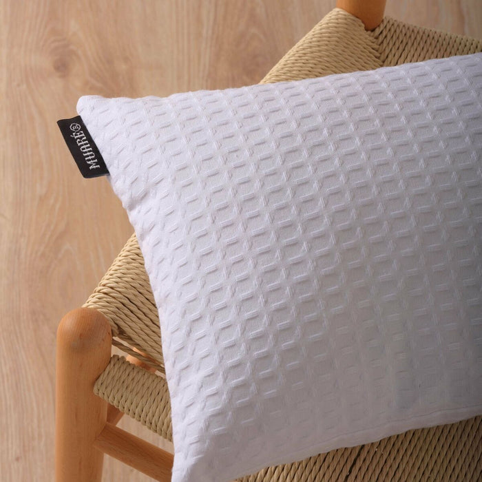 Belum Waffle White Cushion Cover 30 x 50 cm