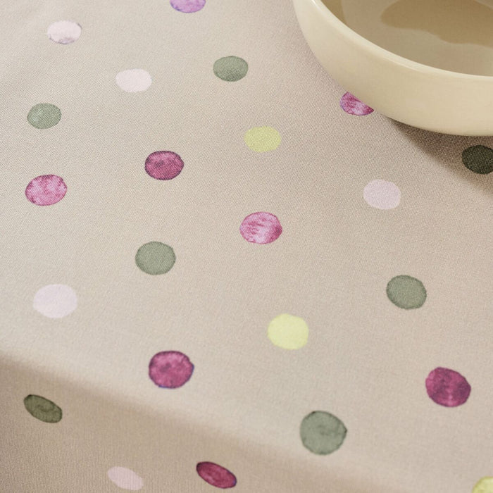 Belum Beige Tablecloth 100 x 155 cm Polka Dots