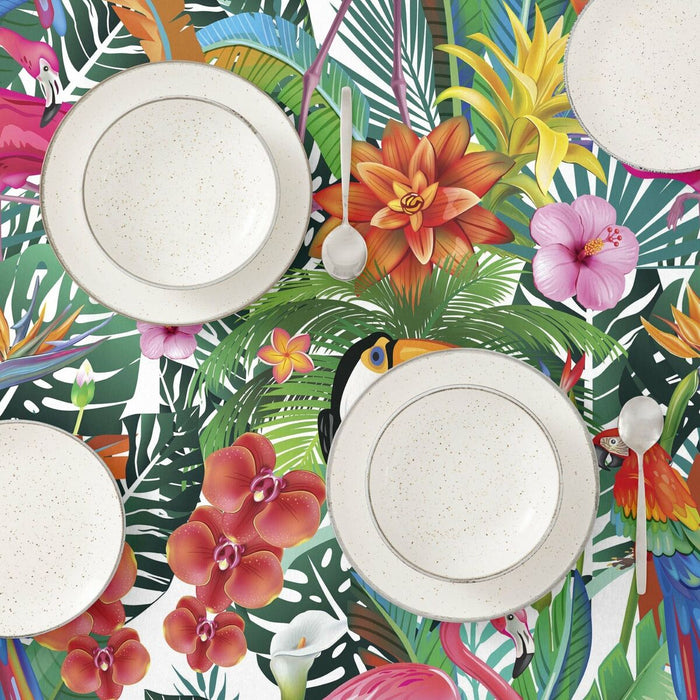 Belum Green Tablecloth 240 x 155 cm Toucan