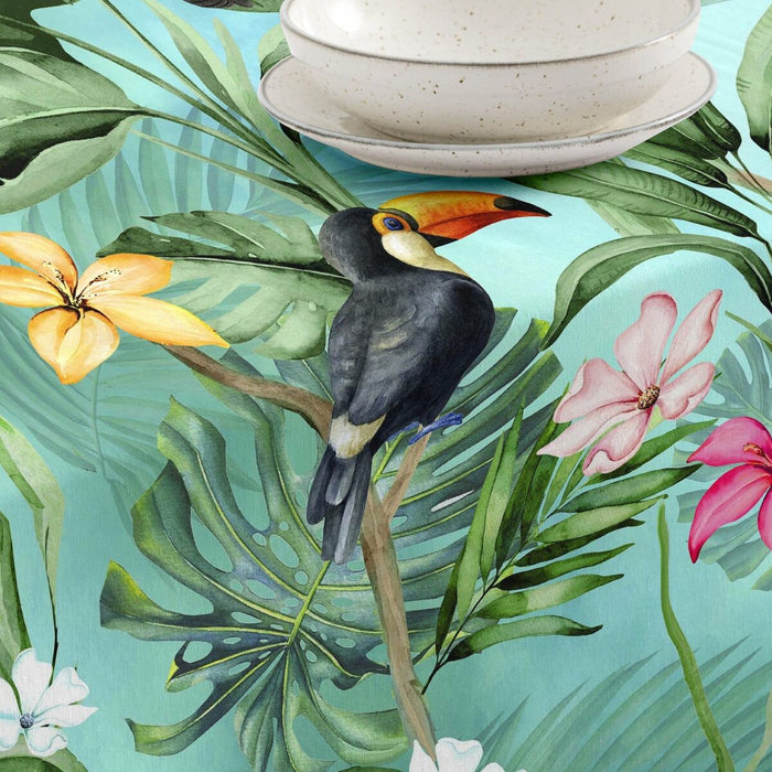 Mantel resinado antimanchas Belum 0120-416 250 x 140 cm Tropical