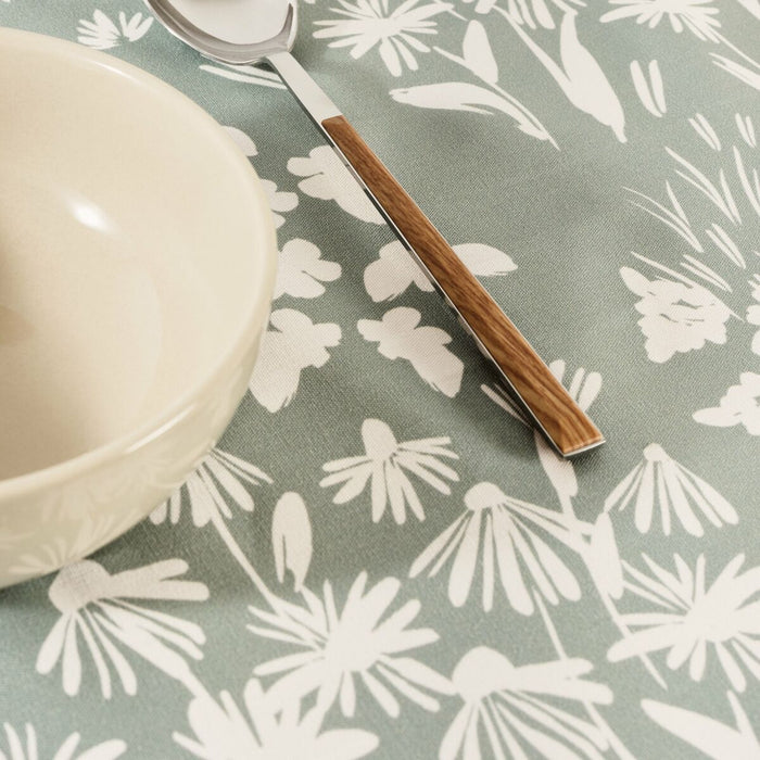 Belum Green Tablecloth 240 x 155 cm Flowers