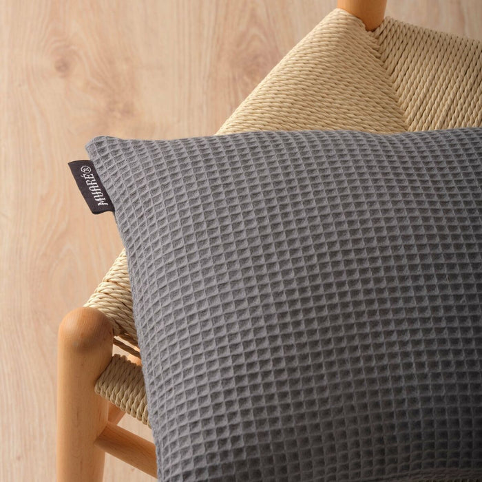 Belum Waffle Grey Cushion Cover 30 x 50 cm