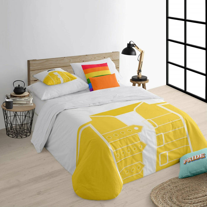 Duvet Cover Decolores Pride 68 Yellow 240 x 220 cm